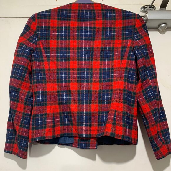 VINTAGE PENDLETON DOUBLE BREAST WOOL PLAID JACKETS SIZE SP - Picture 4 of 7